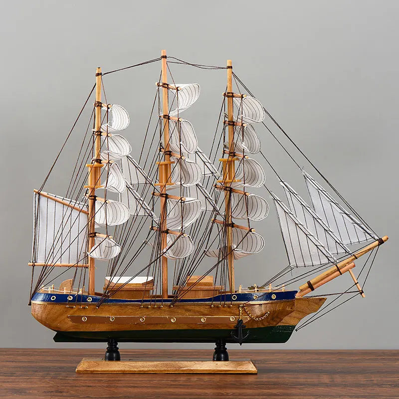 Wood Ship model Ornaments living room Crafts modern home decoration pirate ship wine cabinet office decoration Birthday gifts