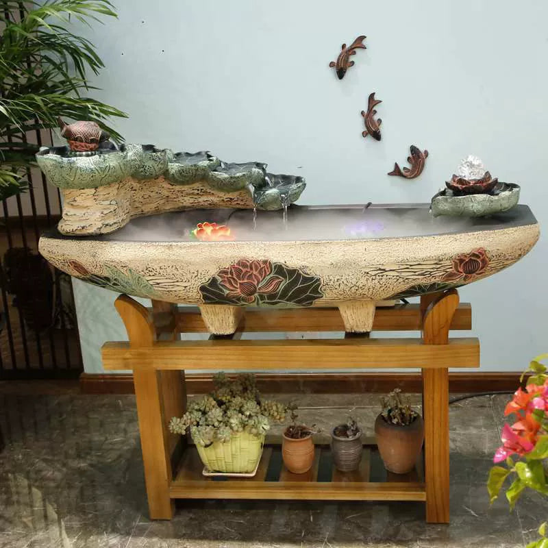 Rockery Flowing Water Ornaments Bring In Wealth and Treasure Living Room Opening Gift