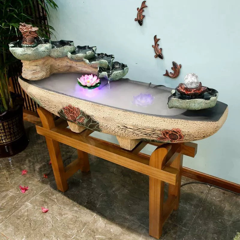 Rockery Flowing Water Ornaments Bring In Wealth and Treasure Living Room Opening Gift