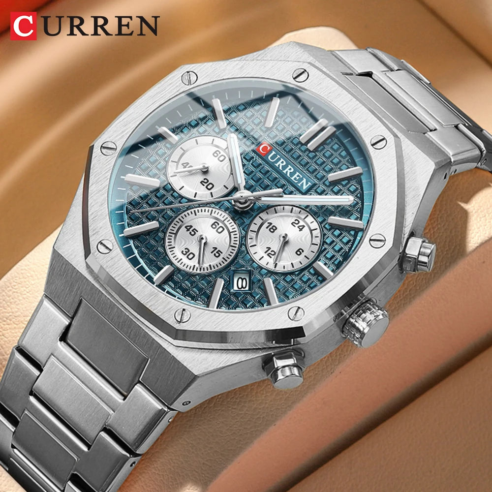 CURREN Stainless Steel Business Casual Watch